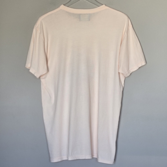 Anthropologie Original Retro Brand Saddle Up Graphic Tee Shirt Peach USA Made L - Picture 5 of 10
